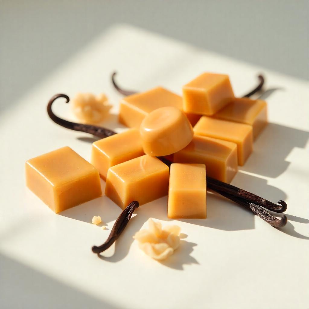 Caramel and vanilla — warm gourmand fragrance notes