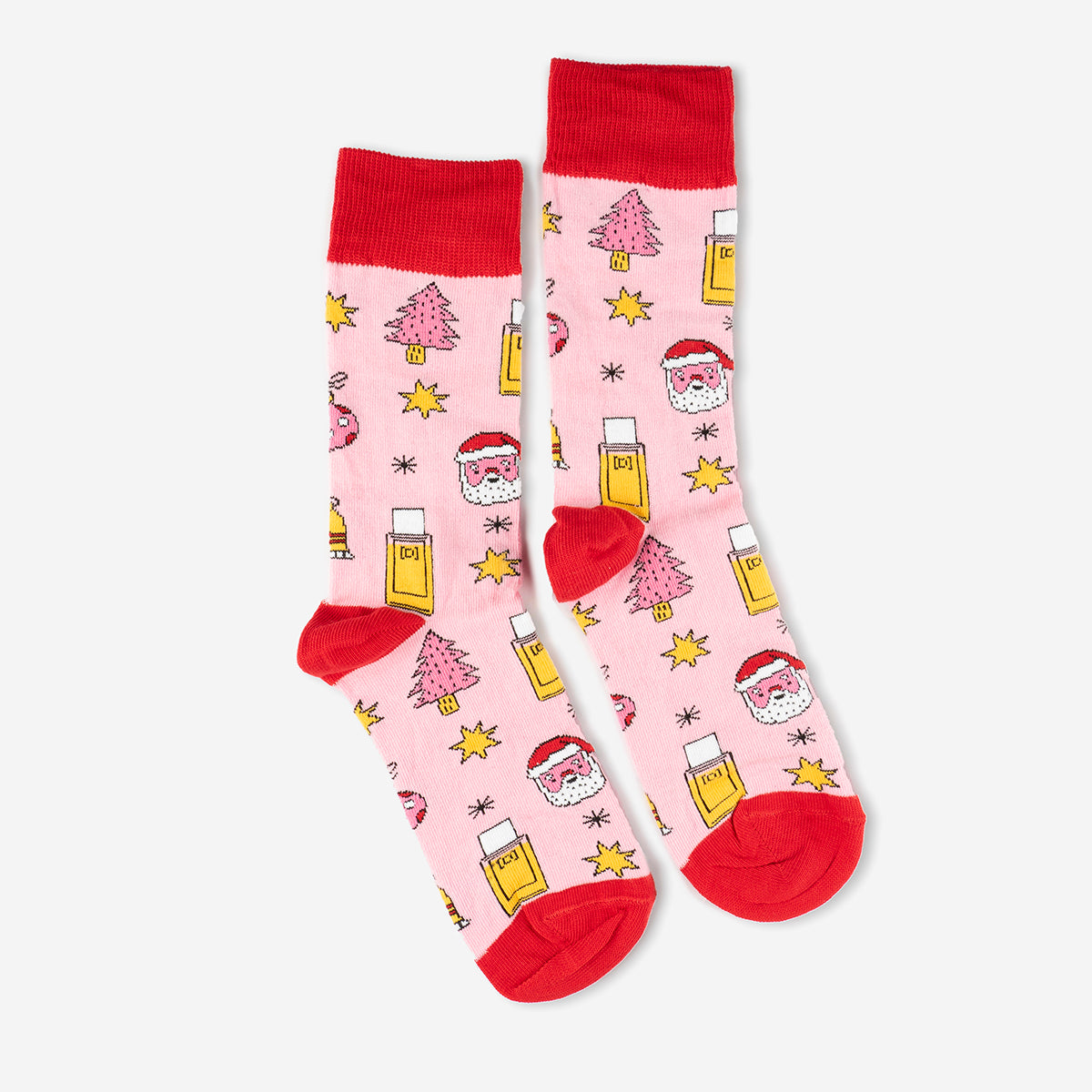 Pink Christmas Socks