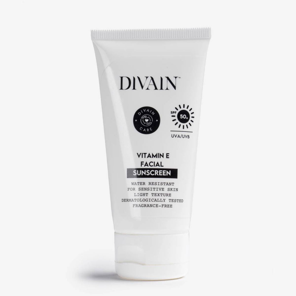 Divain Care 50 milliliter facial sun cream bottle
