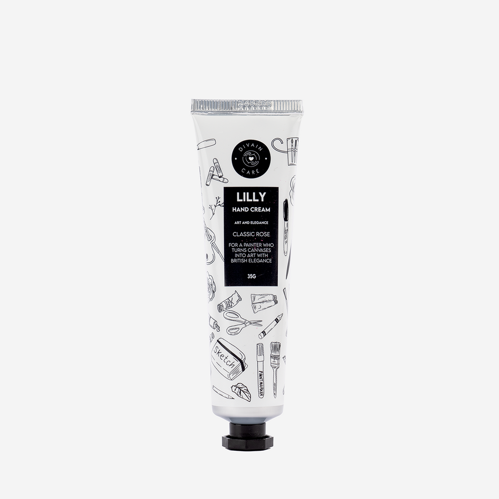 Divain Care 35g jar of rose-scented moisturizing hand cream

