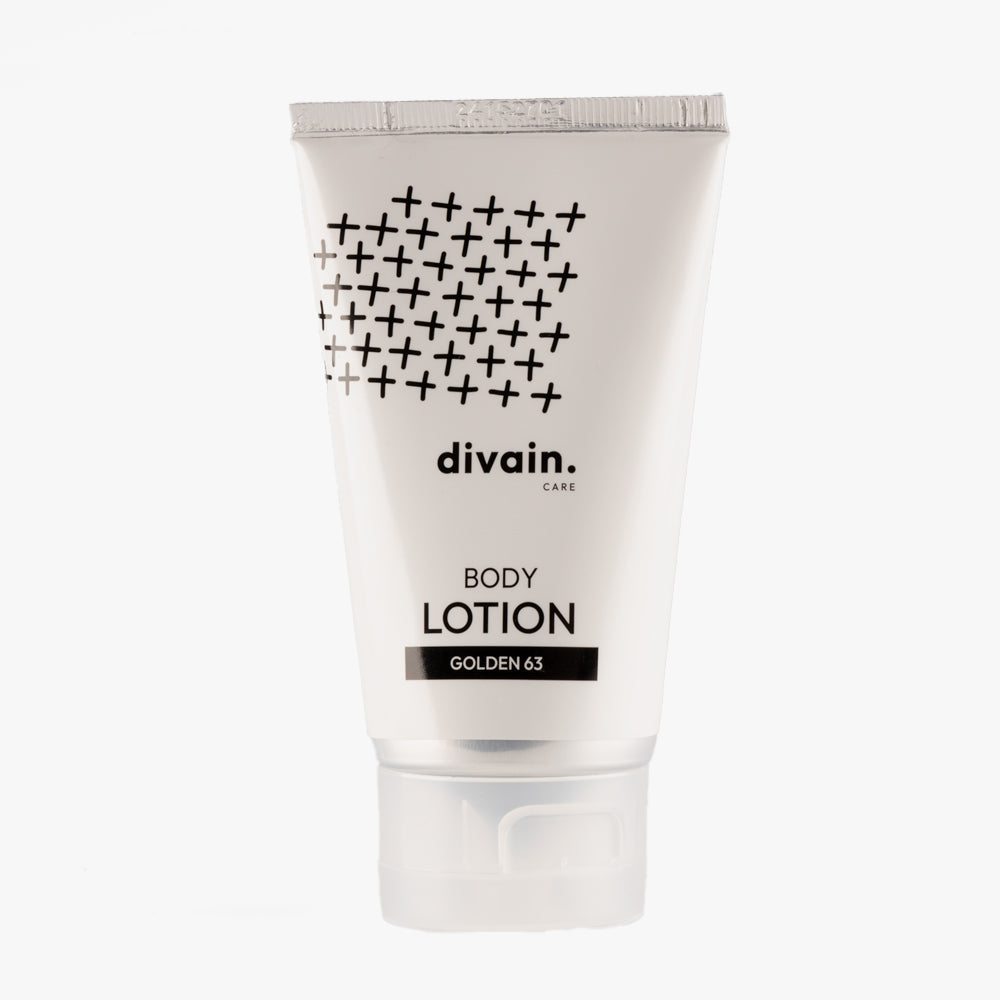 Divain Care body cream, with white packaging and inspired by perfume 063.