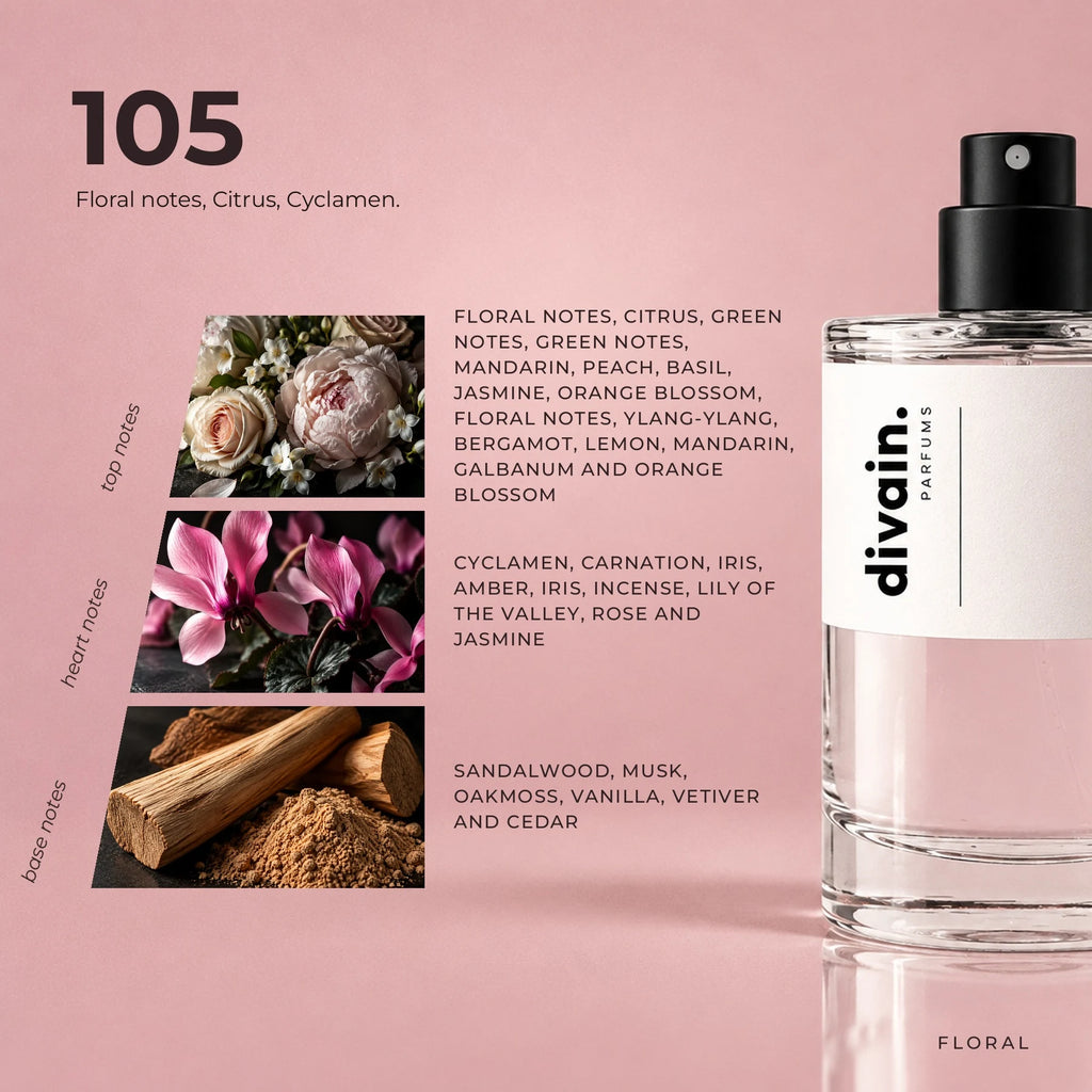 divain.105 fragrance pyramid
