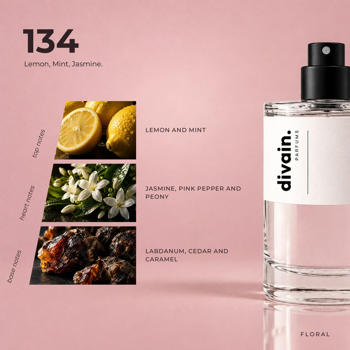 divain.134 fragrance pyramid