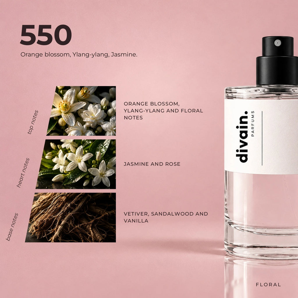 divain.550 fragrance pyramid