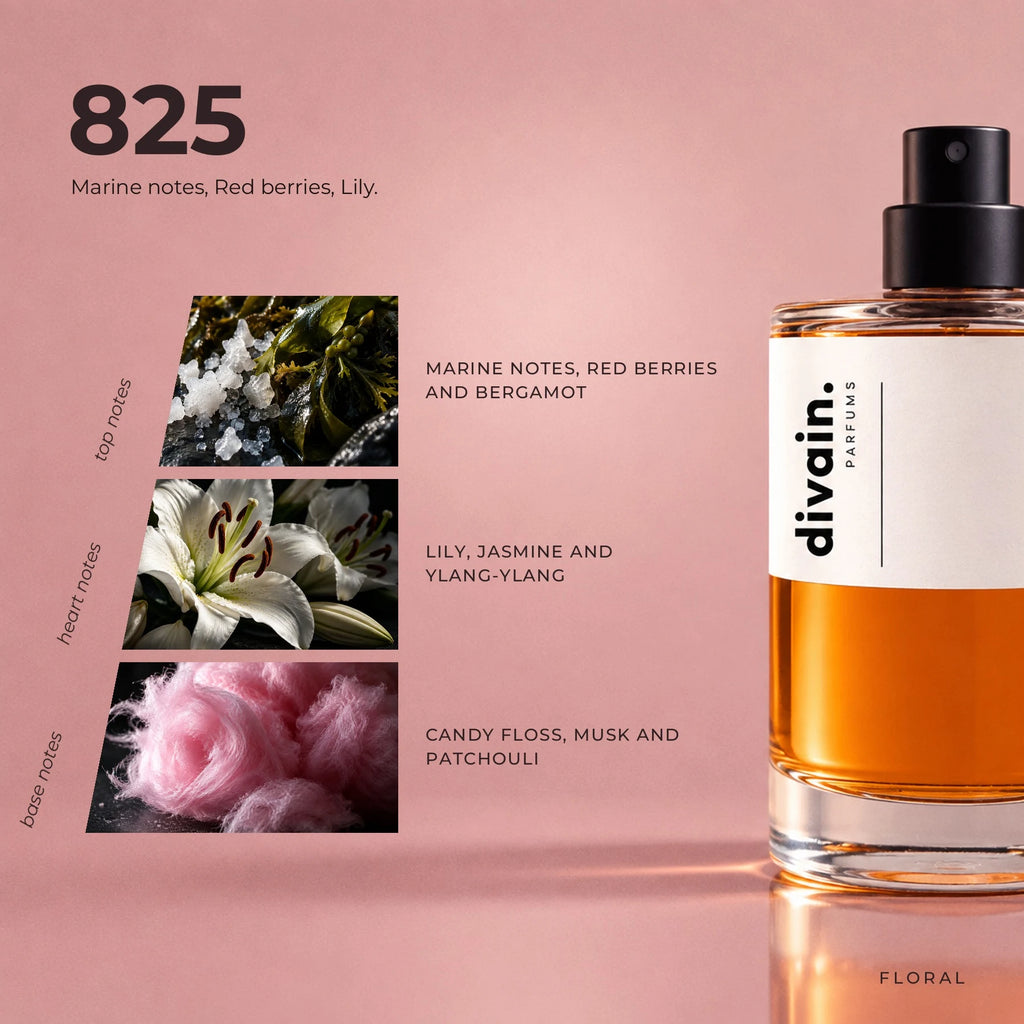 divain.825 fragrance pyramid