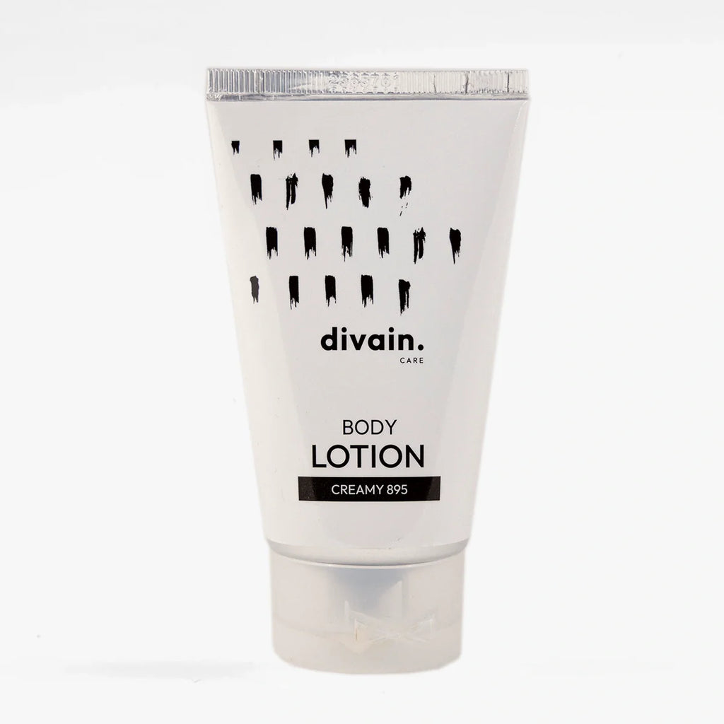 Divain Care body cream, with white packaging and inspired by perfume 895.