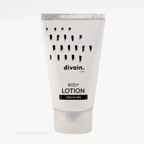 Divain Care body cream, with white packaging and inspired by perfume 895.