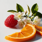 Mandarin, raspberry and orange blossom represent the olfactory notes of the perfume.