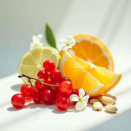 Currants, orange and mandarin represent the olfactory notes of the perfume.