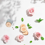 Floral and woody olfactory notes with roses, green leaves and wood