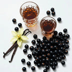 Sweet and fruity olfactory notes with blackcurrants, vanilla and liqueur