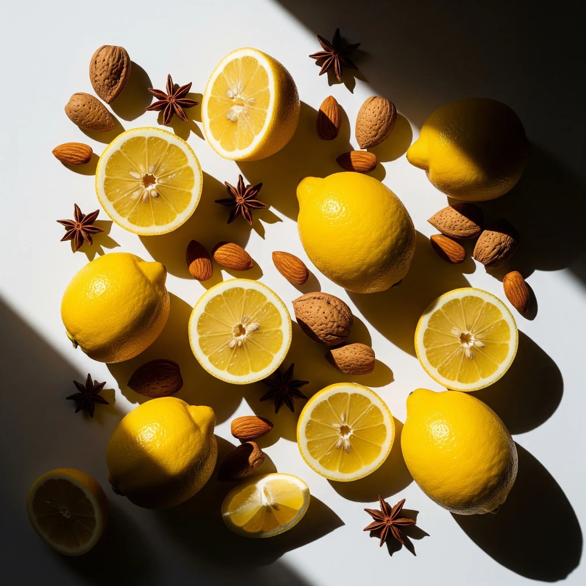 Citrus and spicy olfactory notes with lemon, almond and star anise