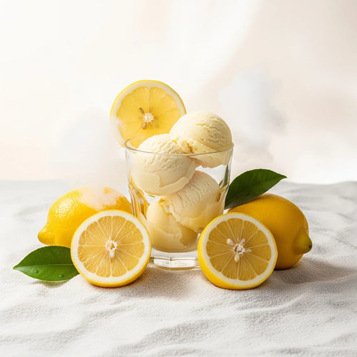 Sweet citrus scent notes with lemon and creamy ice cream