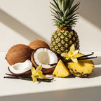 Tropical and sweet olfactory notes with coconut, pineapple and vanilla