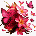 Exotic olfactory notes with pitaya, tropical flowers and vanilla