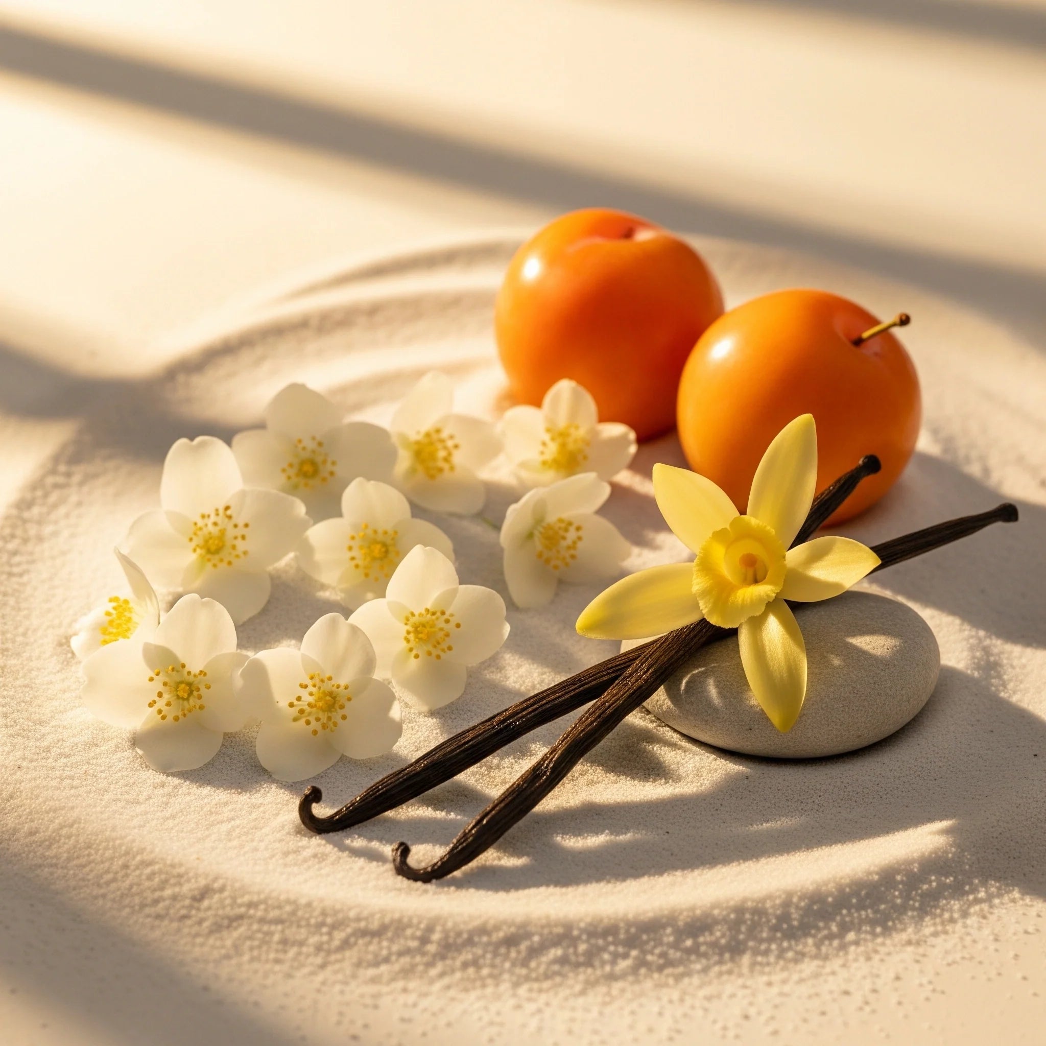Olfactory notes of orange blossom, vanilla and yellow plum