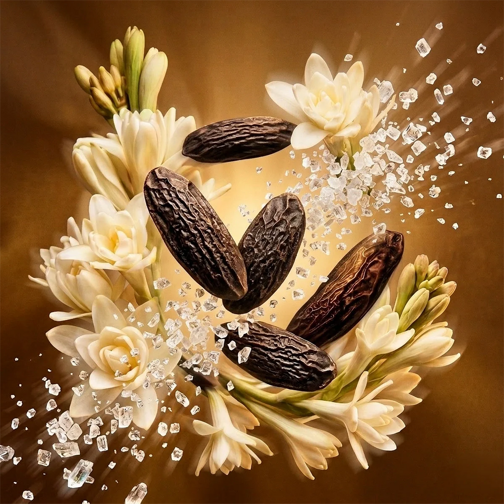 divain.1093 smell like Salt, seaweed and lemon peel, Tuberose, ylang-ylang and jasmine, Tonka bean, vanilla, meringue and patchouli