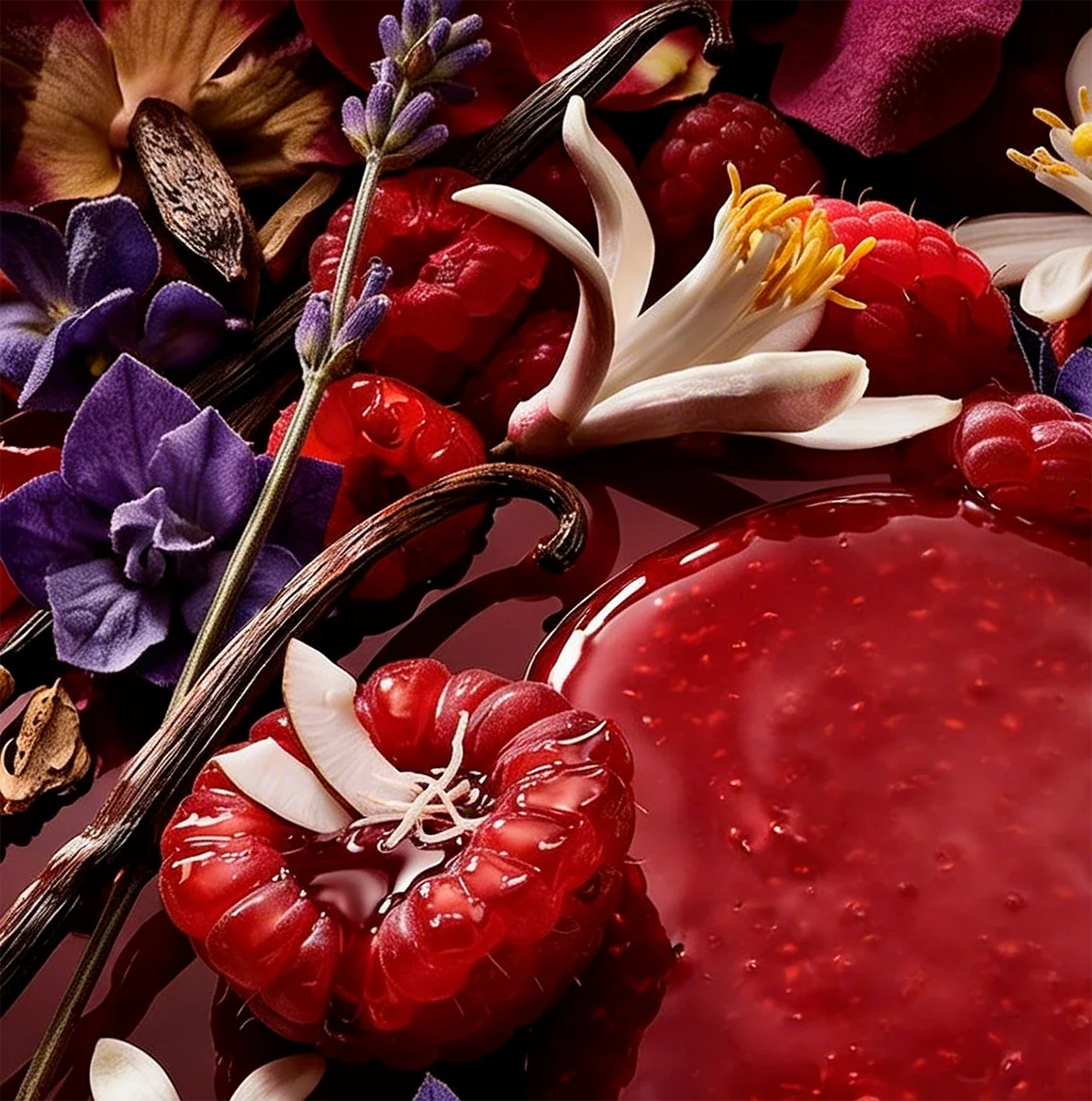 divain. 1097 smell like Raspberry, mandarin. Orange blossom and lavender. Coconut cream, Bourbon vanilla and musk