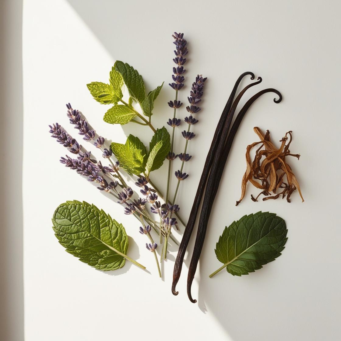 Lavender, mint, tobacco and vanilla represent the olfactory notes of the perfume.