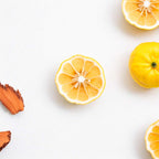 Perfume scent notes with fresh yuzu and wood