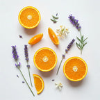 Olfactory notes of the perfume with juicy orange, fresh lavender, orange blossom and an aromatic green touch.