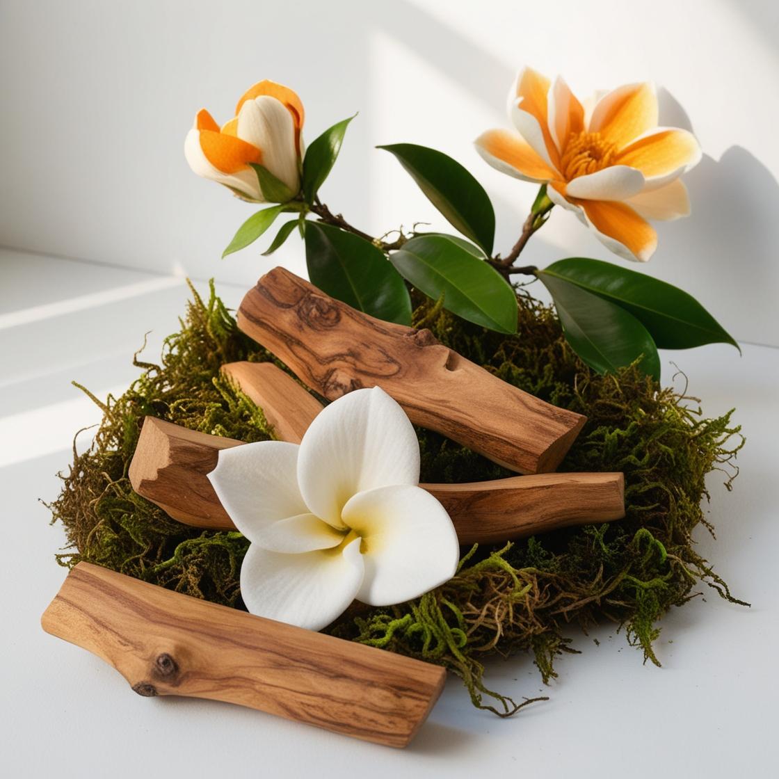Olfactory notes of the perfume with radiant magnolia, creamy frangipani and the enveloping warmth of sandalwood.