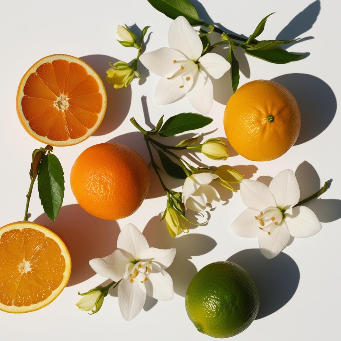 Citrus fruits, bergamot and jasmine represent the olfactory notes of the perfume.