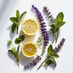 Scent notes of the perfume with lemon, lavender and mint.