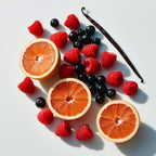 Raspberry, grapefruit and blackcurrants represent the olfactory notes of the perfume.