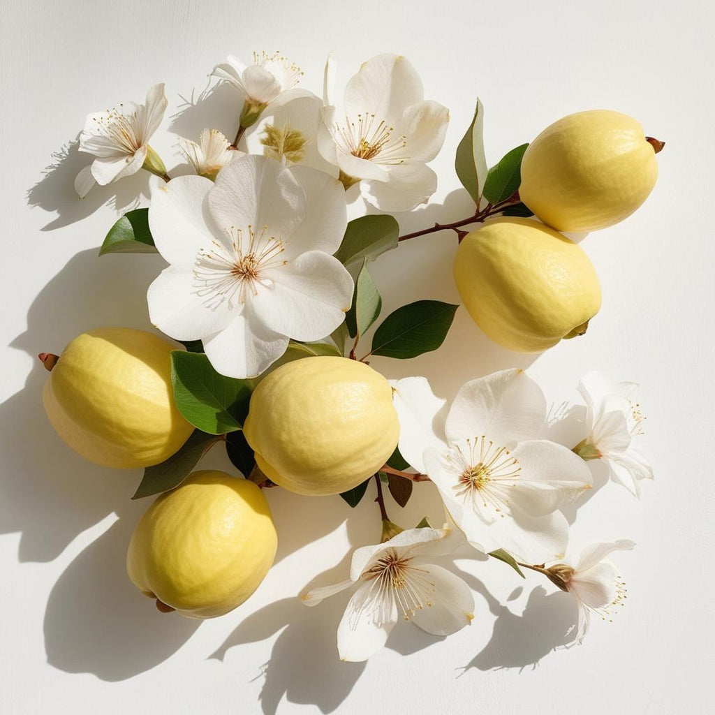 White musk representing the olfactory notes of the perfume.