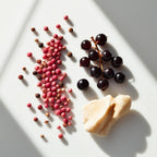 Ambergris, pink pepper and blackcurrants represent the olfactory notes of the perfume.