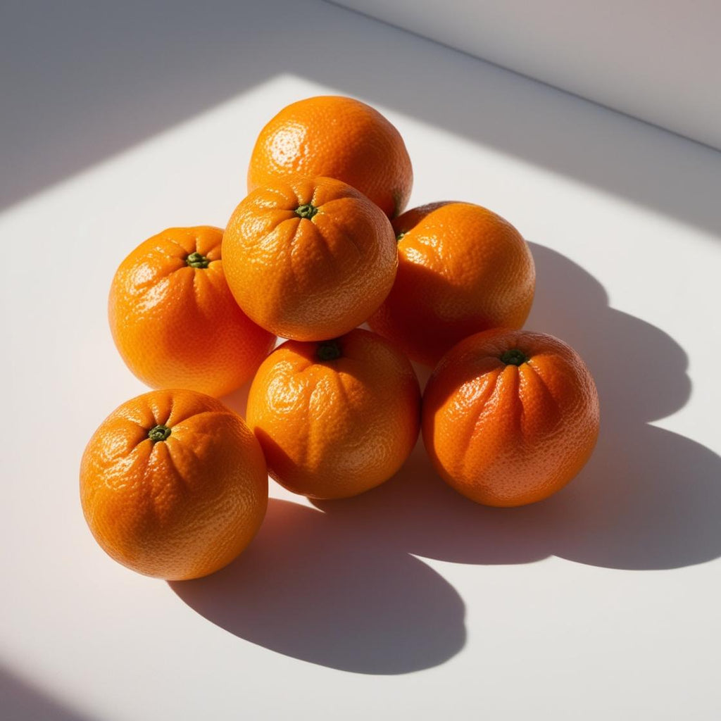 Mandarin representing the olfactory note of the perfume.