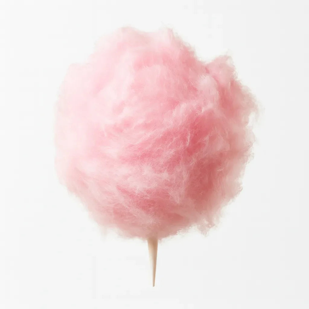 Olfactory notes of cotton candy perfume.