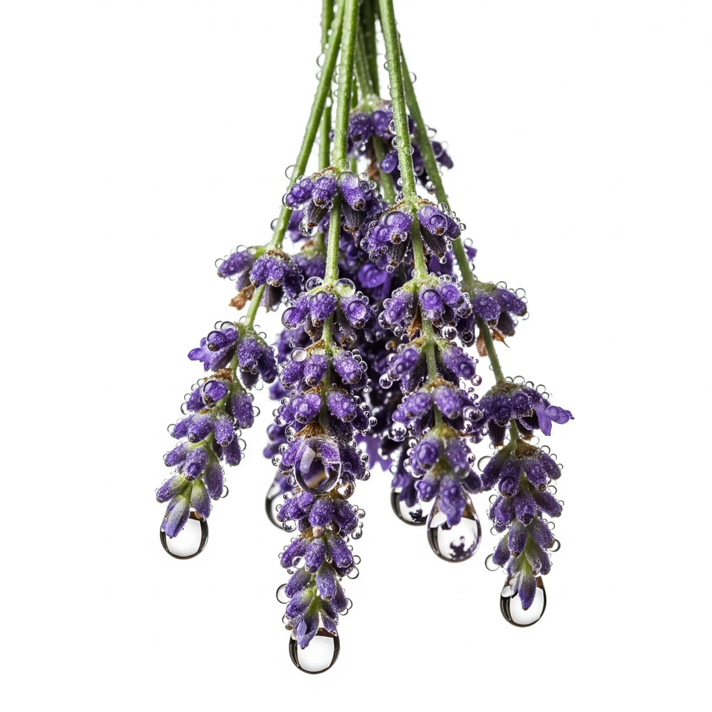Olfactory notes of lavender perfume.
