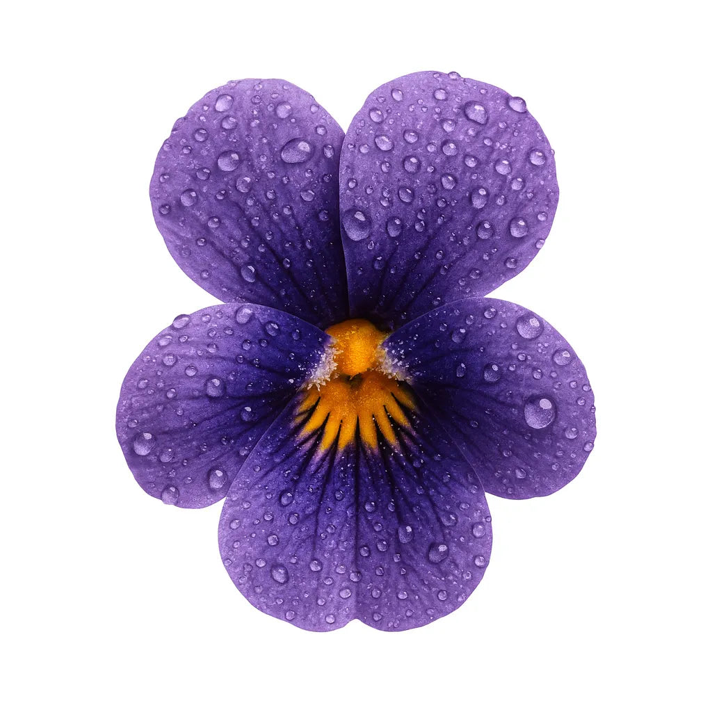 Olfactory notes of violet perfume.