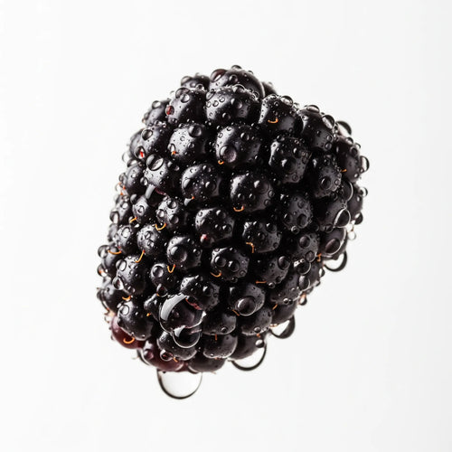 Olfactory notes of blackberry perfume.