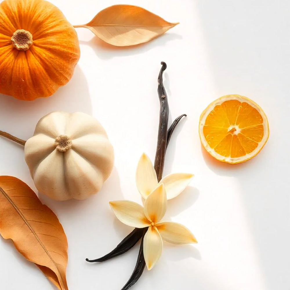 Musk and vanilla represent the olfactory notes of the perfume.