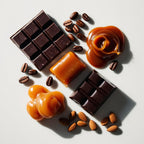 Chocolate, almond, and caramel represent the olfactory notes of the perfume.